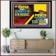 THE POWER AND COMING OF OUR LORD JESUS CHRIST  Righteous Living Christian Acrylic Frame  GWAMEN12430  