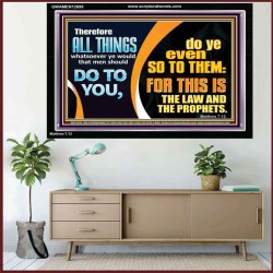 THE LAW AND THE PROPHETS  Scriptural Décor  GWAMEN12695  "33x25"