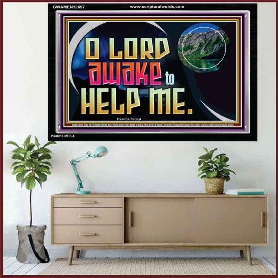 O LORD AWAKE TO HELP ME  Scriptures Décor Wall Art  GWAMEN12697  