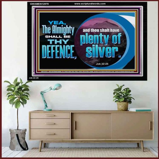 THE ALMIGHTY SHALL BE THY DEFENCE  Religious Art Acrylic Frame  GWAMEN12979  