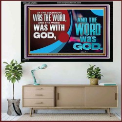 THE WORD OF LIFE THE FOUNDATION OF HEAVEN AND THE EARTH  Ultimate Inspirational Wall Art Picture  GWAMEN12984  "33x25"