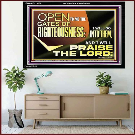 OPEN TO ME THE GATES OF RIGHTEOUSNESS  Children Room Décor  GWAMEN13036  