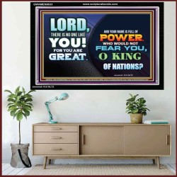 A NAME FULL OF GREAT POWER  Ultimate Power Acrylic Frame  GWAMEN9533  "33x25"