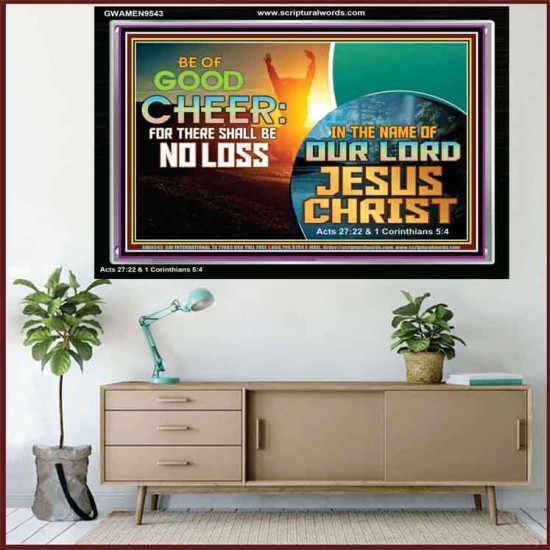 THERE SHALL BE NO LOSS  Righteous Living Christian Acrylic Frame  GWAMEN9543  