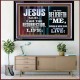 I AM THE RESURRECTION AND THE LIFE  Kitchen Wall Art Acrylic Frame  GWAMEN9789  