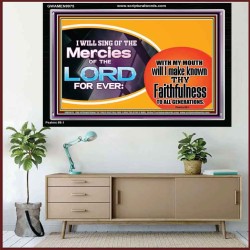 THY FAITHFULNESS TO ALL GENERATIONS  Scriptures Wall Art  GWAMEN9975  "33x25"