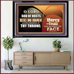 MERCY AND TRUTH SHALL GO BEFORE THEE O LORD OF HOSTS  Christian Wall Art  GWAMEN9982  "33x25"