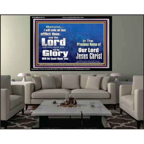 HIS GLORY SHALL BE SEEN UPON YOU  Custom Art and Wall Décor  GWAMEN10315  