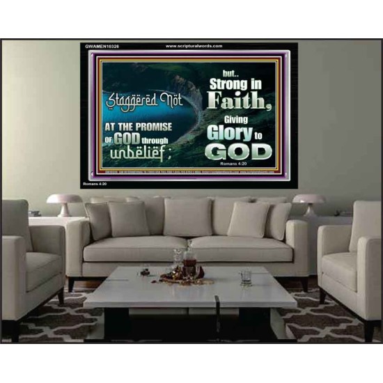 STAGGERED NOT AT THE PROMISE  Art & Décor Acrylic Frame  GWAMEN10326  