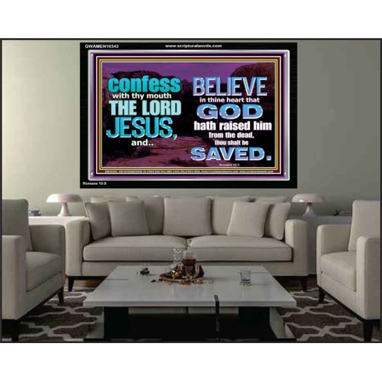 IN CHRIST JESUS IS ULTIMATE DELIVERANCE  Bible Verse for Home Acrylic Frame  GWAMEN10343  