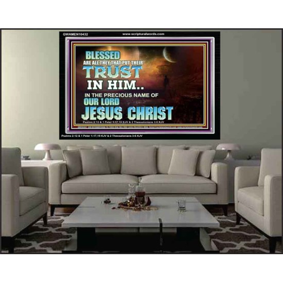 THE PRECIOUS NAME OF OUR LORD JESUS CHRIST  Bible Verse Art Prints  GWAMEN10432  