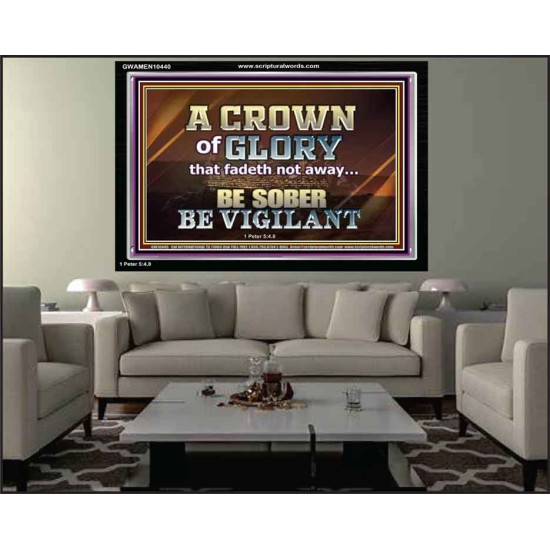 CROWN OF GLORY FOR OVERCOMERS  Scriptures Décor Wall Art  GWAMEN10440  