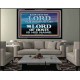 JEHOVAH GOD OUR LORD IS AN INCOMPARABLE GOD  Christian Acrylic Frame Wall Art  GWAMEN10447  