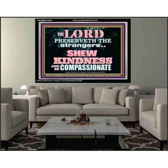 SHEW KINDNESS AND BE COMPASSIONATE  Christian Quote Acrylic Frame  GWAMEN10462  