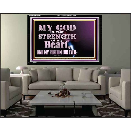 JEHOVAH THE STRENGTH OF MY HEART  Bible Verses Wall Art & Decor   GWAMEN10513  