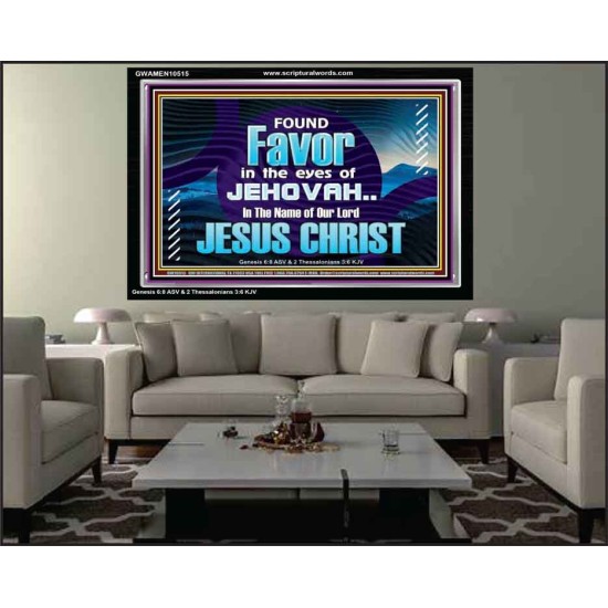 FOUND FAVOUR IN THE EYES OF JEHOVAH  Religious Art Acrylic Frame  GWAMEN10515  