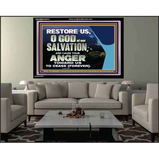 GOD OF OUR SALVATION  Scripture Wall Art  GWAMEN10573  
