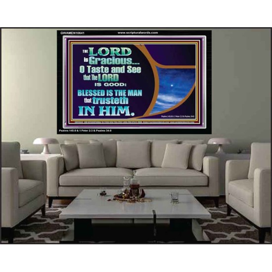 BLESSED IS THE MAN THAT TRUSTETH IN THE LORD  Scripture Wall Art  GWAMEN10641  