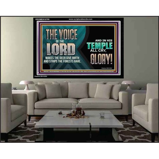 THE VOICE OF THE LORD MAKES THE DEER GIVE BIRTH  Art & Wall Décor  GWAMEN10789  