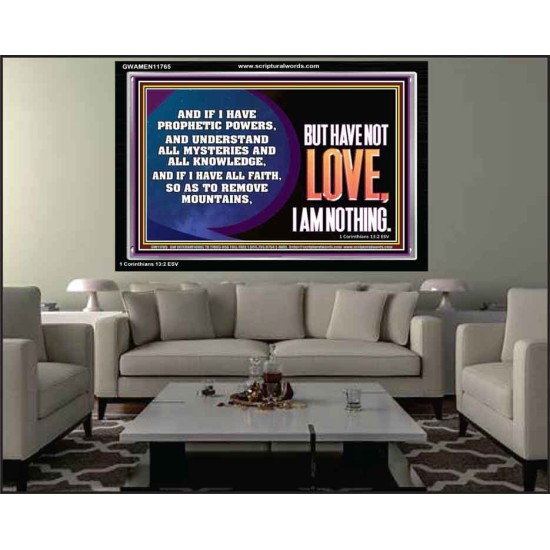 WITHOUT LOVE A VESSEL IS NOTHING  Righteous Living Christian Acrylic Frame  GWAMEN11765  