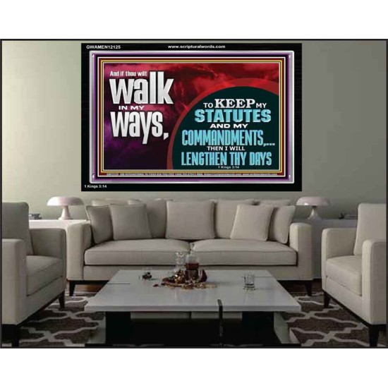 KEEP MY STATUTES AND MY COMMANDMENTS  Custom Wall Scripture Art  GWAMEN12125  