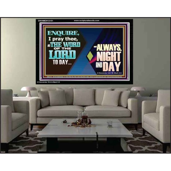 THE WORD OF THE LORD TO DAY  New Wall Décor  GWAMEN12151  