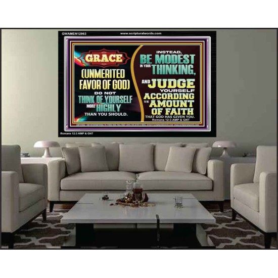 GRACE UNMERITED FAVOR OF GOD  Bible Scriptures on Love Acrylic Frame  GWAMEN12963  