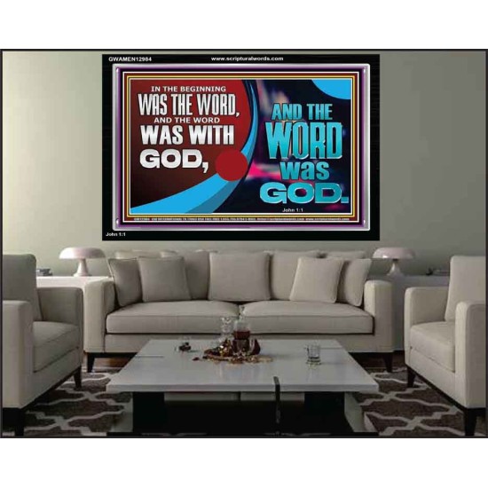 THE WORD OF LIFE THE FOUNDATION OF HEAVEN AND THE EARTH  Ultimate Inspirational Wall Art Picture  GWAMEN12984  
