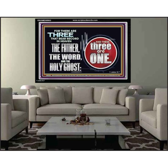 THE THREE THAT BEAR RECORD IN HEAVEN  Modern Wall Art  GWAMEN9902  