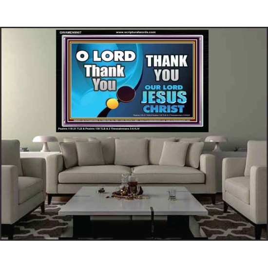 THANK YOU OUR LORD JESUS CHRIST  Custom Biblical Painting  GWAMEN9907  