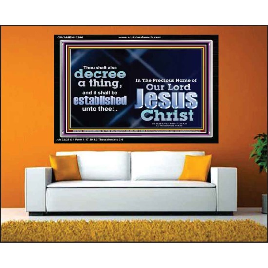 THE LIGHT SHALL SHINE UPON THY WAYS  Christian Quote Acrylic Frame  GWAMEN10296  