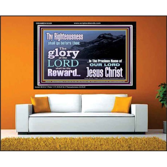 THE GLORY OF THE LORD WILL BE UPON YOU  Custom Inspiration Scriptural Art Acrylic Frame  GWAMEN10320  