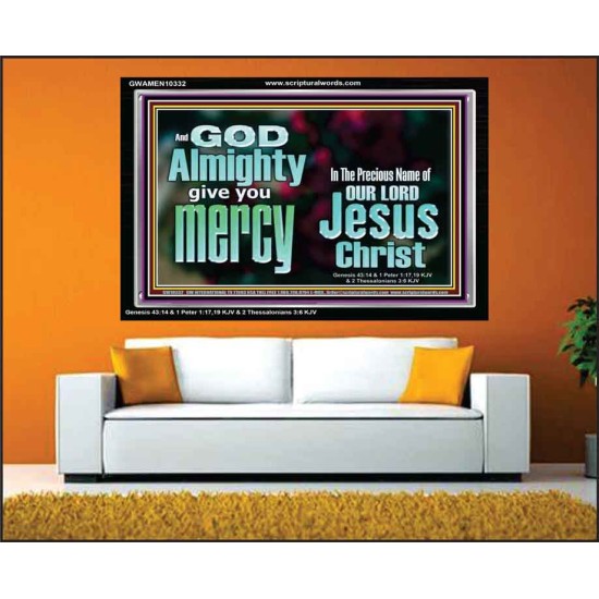 GOD ALMIGHTY GIVES YOU MERCY  Bible Verse for Home Acrylic Frame  GWAMEN10332  