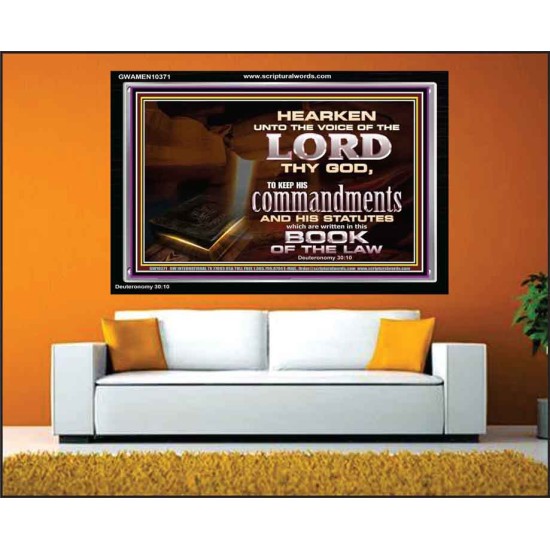 KEEP THE LORD COMMANDMENTS AND STATUTES  Ultimate Inspirational Wall Art Acrylic Frame  GWAMEN10371  