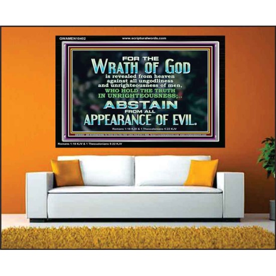 UNGODLINESS AND UNRIGHTEOUSNESS OUTLAW IN ETERNITY  Righteous Living Christian Acrylic Frame  GWAMEN10402  