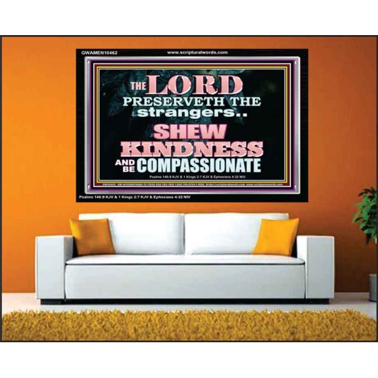 SHEW KINDNESS AND BE COMPASSIONATE  Christian Quote Acrylic Frame  GWAMEN10462  