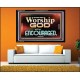 THOSE WHO WORSHIP THE LORD WILL BE ENCOURAGED  Scripture Art Acrylic Frame  GWAMEN10506  