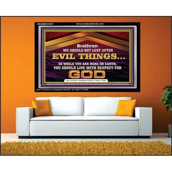 DO NOT LUST AFTER EVIL THINGS  Children Room Wall Acrylic Frame  GWAMEN10527  