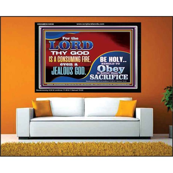 TO OBEY IS BETTER THAN SACRIFICE  Scripture Art Prints Acrylic Frame  GWAMEN10538  