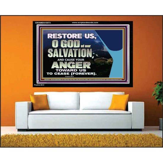 GOD OF OUR SALVATION  Scripture Wall Art  GWAMEN10573  