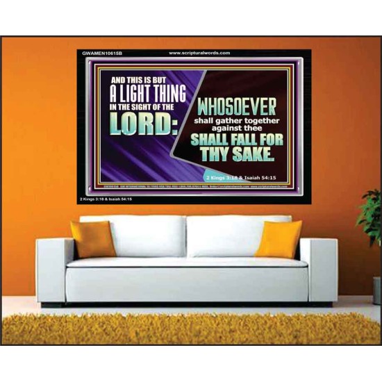 YOU WILL DEFEAT THOSE WHO ATTACK YOU  Custom Inspiration Scriptural Art Acrylic Frame  GWAMEN10615B  