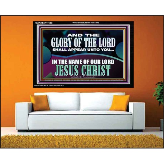 AND THE GLORY OF THE LORD SHALL APPEAR UNTO YOU  Children Room Wall Acrylic Frame  GWAMEN11750B  