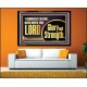 GIVE UNTO THE LORD GLORY AND STRENGTH  Sanctuary Wall Picture Acrylic Frame  GWAMEN11751  