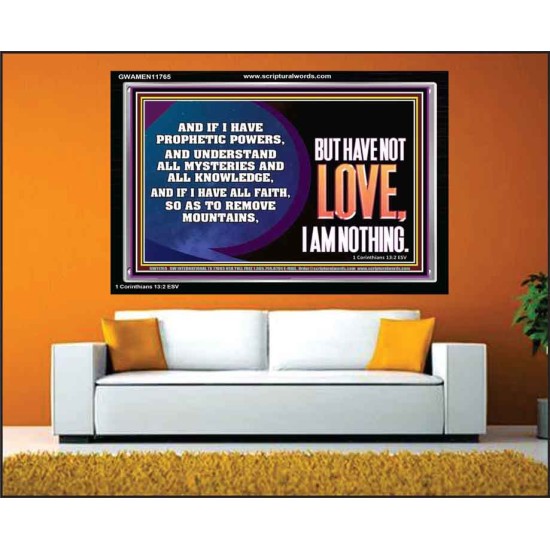 WITHOUT LOVE A VESSEL IS NOTHING  Righteous Living Christian Acrylic Frame  GWAMEN11765  