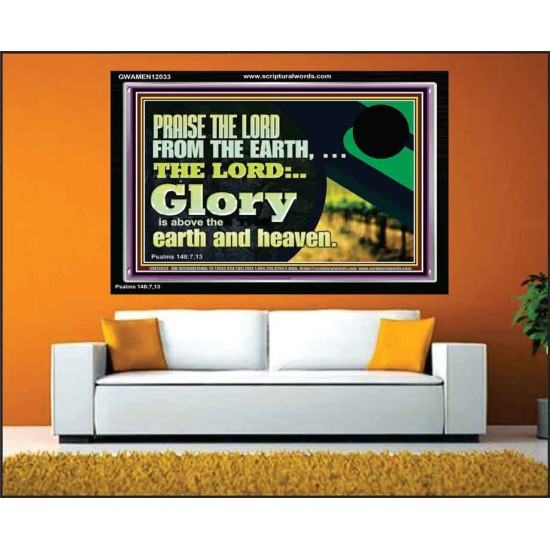 PRAISE THE LORD FROM THE EARTH  Children Room Wall Acrylic Frame  GWAMEN12033  