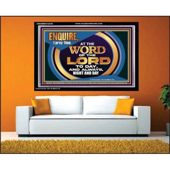 THE WORD OF THE LORD IS FOREVER SETTLED  Ultimate Inspirational Wall Art Acrylic Frame  GWAMEN12035  