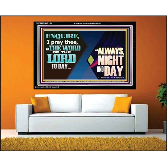 THE WORD OF THE LORD TO DAY  New Wall Décor  GWAMEN12151  