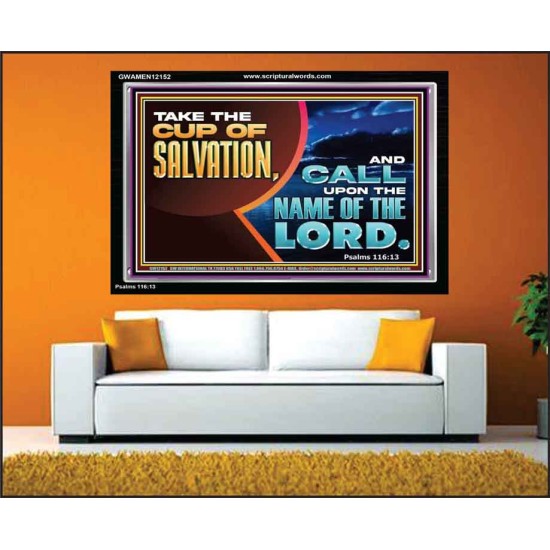 TAKE THE CUP OF SALVATION  Art & Décor Acrylic Frame  GWAMEN12152  