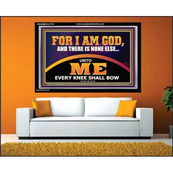 UNTO ME EVERY KNEE SHALL BOW  Scripture Wall Art  GWAMEN12176  