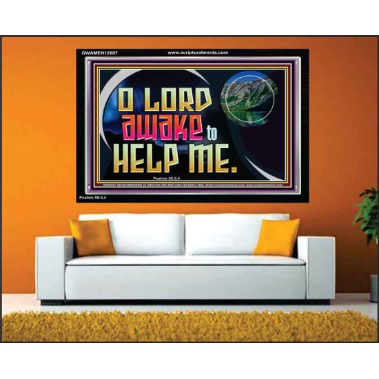 O LORD AWAKE TO HELP ME  Scriptures Décor Wall Art  GWAMEN12697  